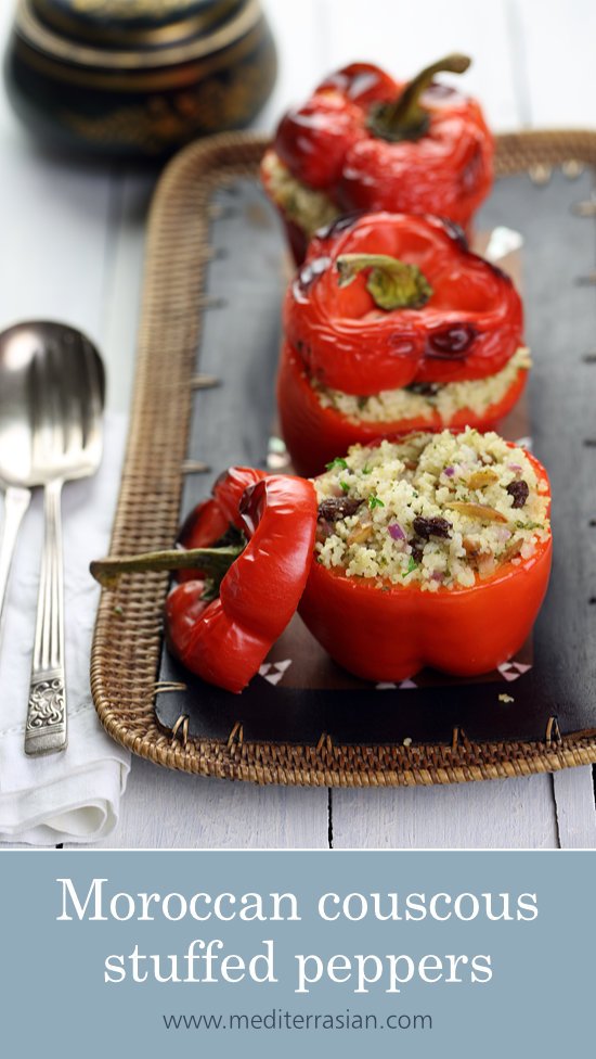 Moroccan Couscous-Stuffed Peppers