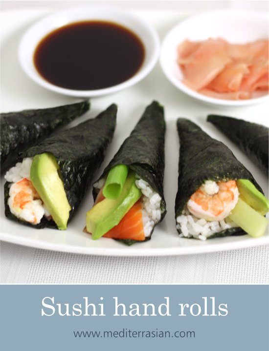 Sushi hand rolls