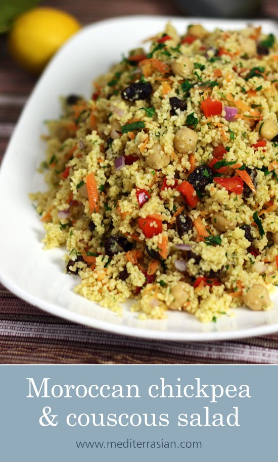 Moroccan chickpea and couscous salad