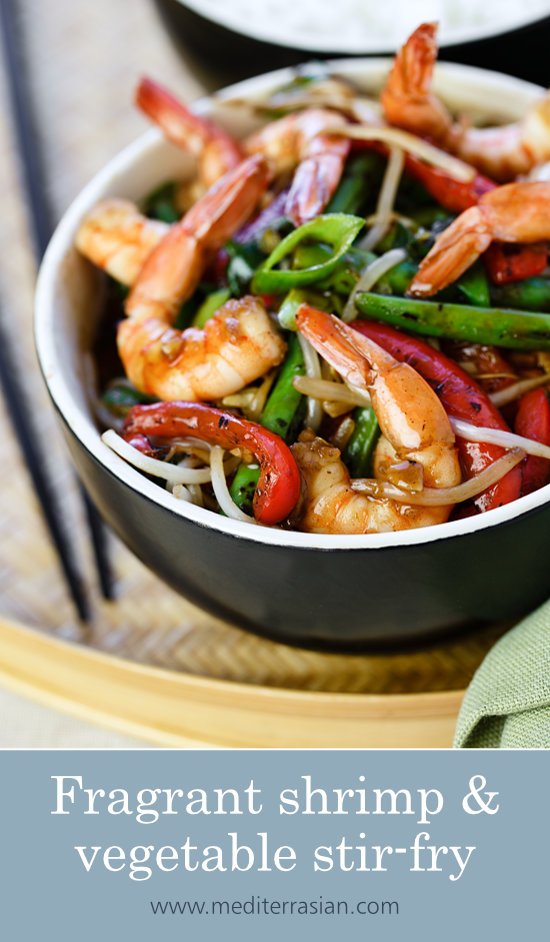 Fragrant shrimp and vegetable stir-fry