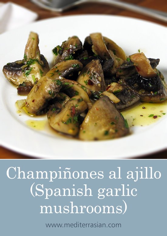 Champiñones al ajillo (Spanish garlic mushrooms)