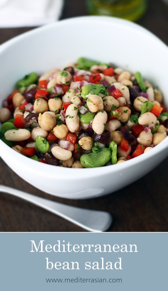 Mediterranean bean salad