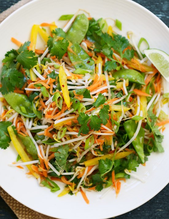 Asian slaw with lime and chili