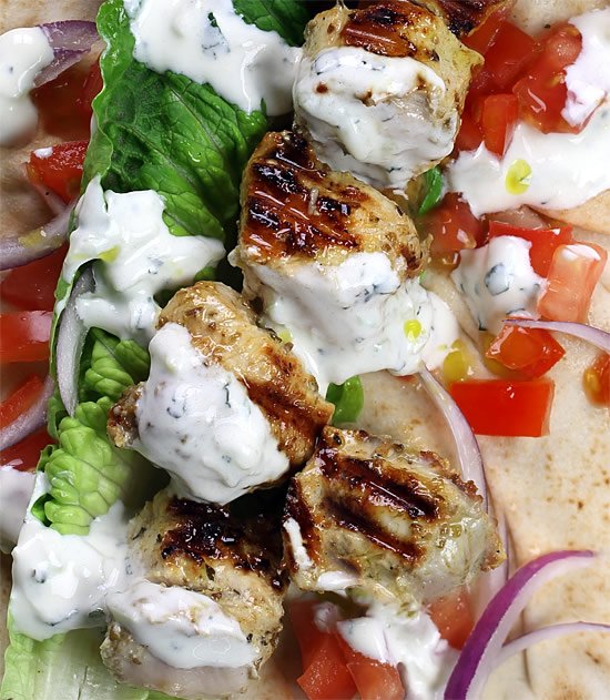 Chicken souvlaki Chicken souvlaki