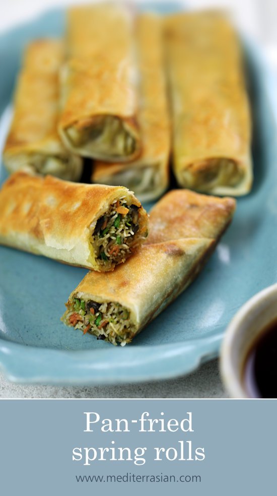 Pan-fried spring rolls