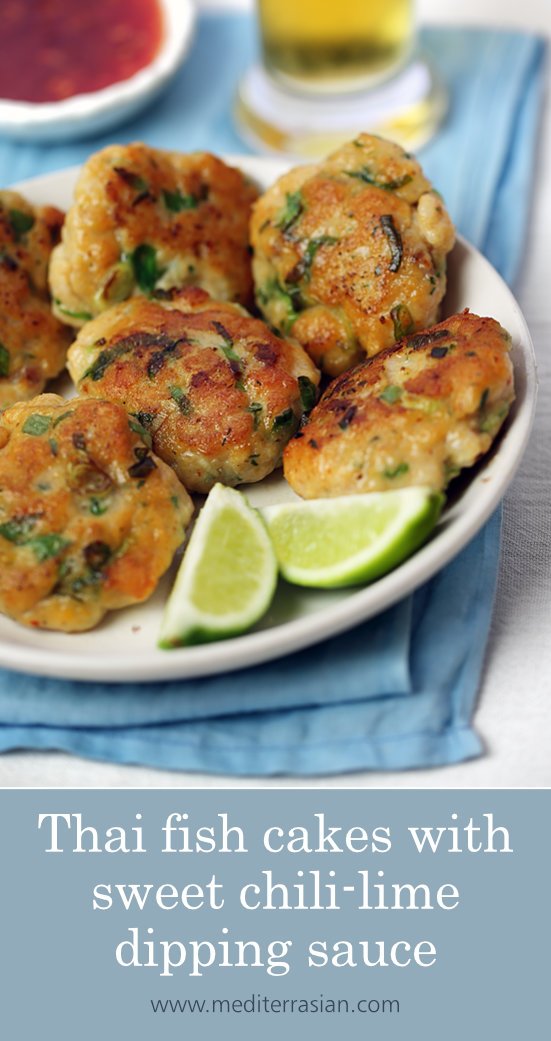 Thai fish cakes with sweet chili-lime dipping sauce Thai fish cakes with sweet chili-lime dipping sauce